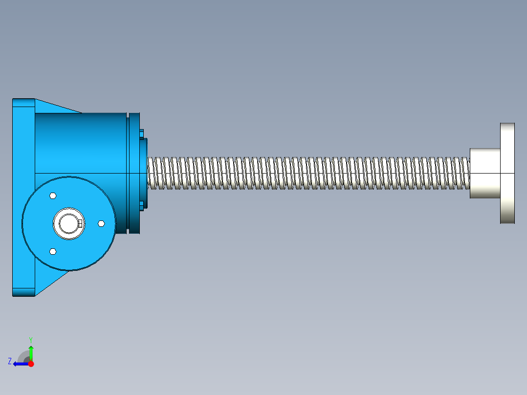 SWL0.5蜗轮螺杆升降机--1158927--38右视图