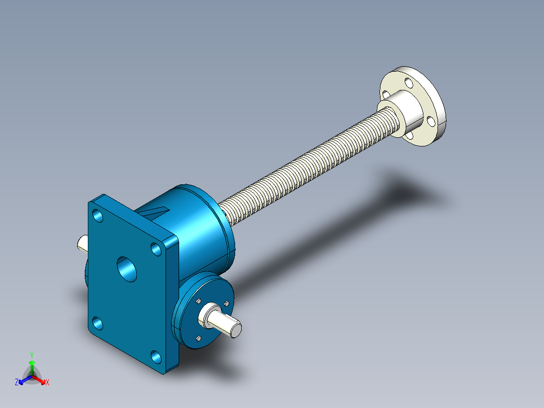 SWL0.5蜗轮螺杆升降机--1158927--38正等轴测图