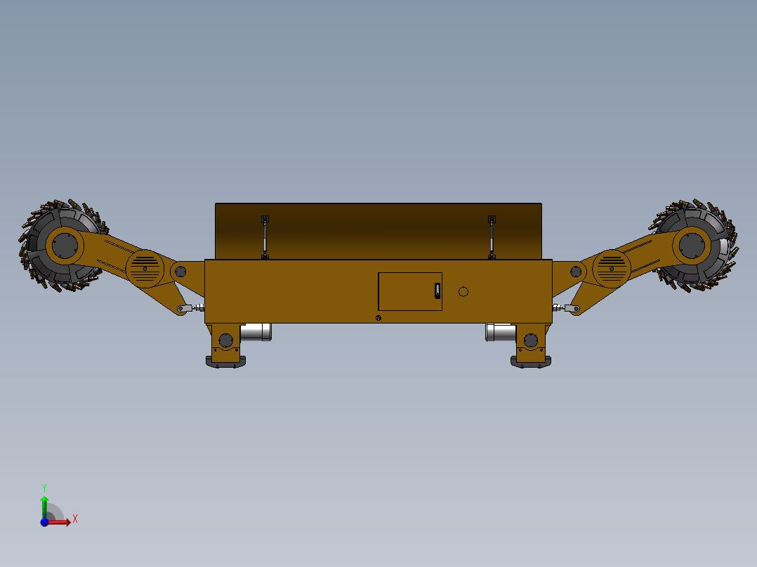 采煤机SW模型 附STP格式前视图