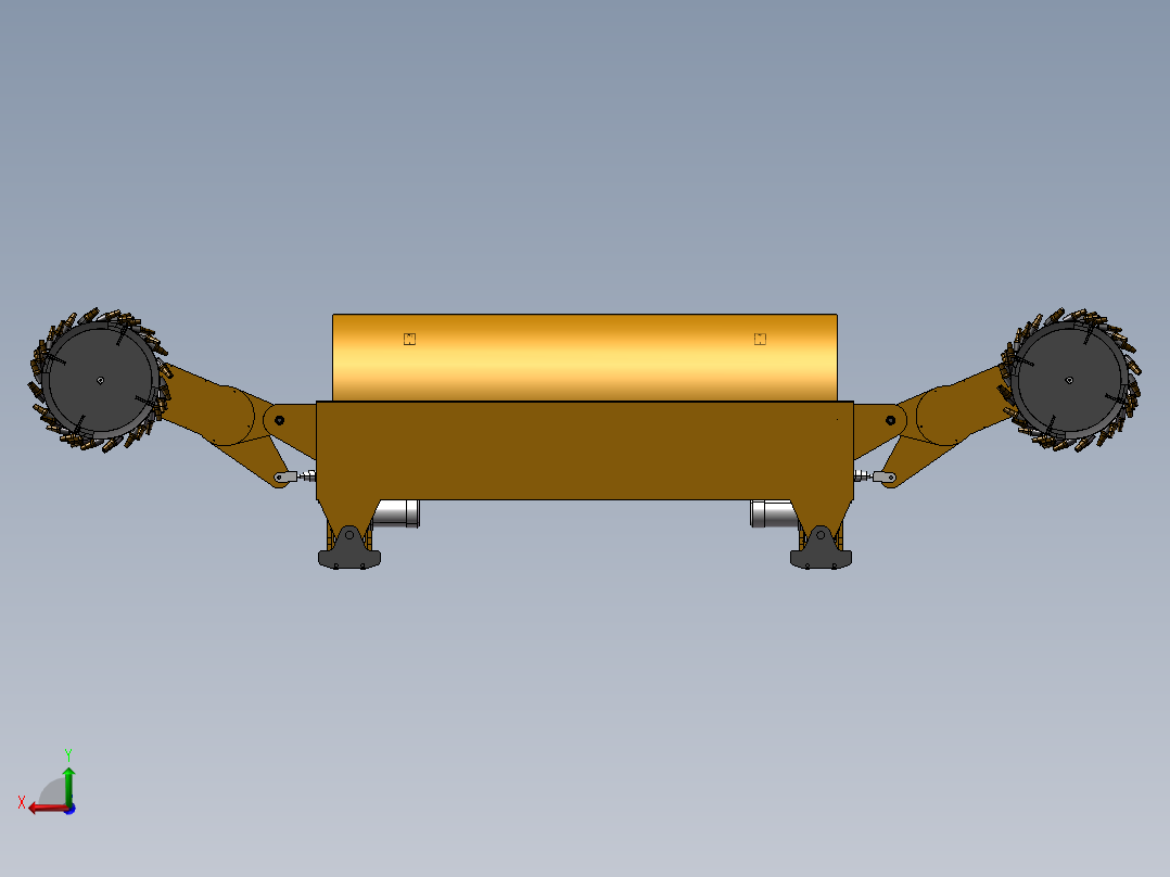 采煤机SW模型 附STP格式后视图