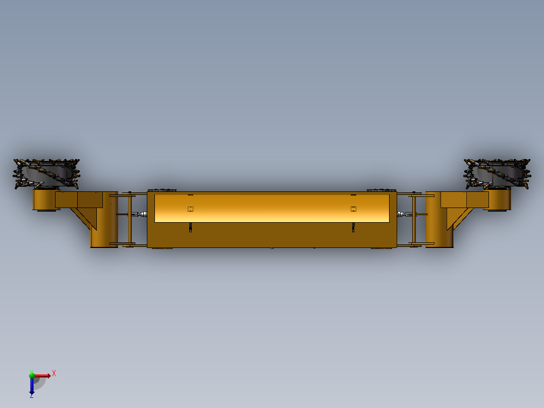 采煤机SW模型 附STP格式俯视图