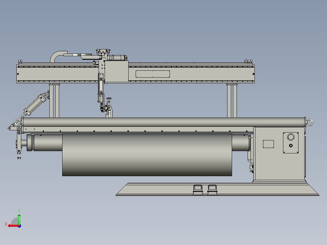 纵缝焊接专机模型MF100后视图