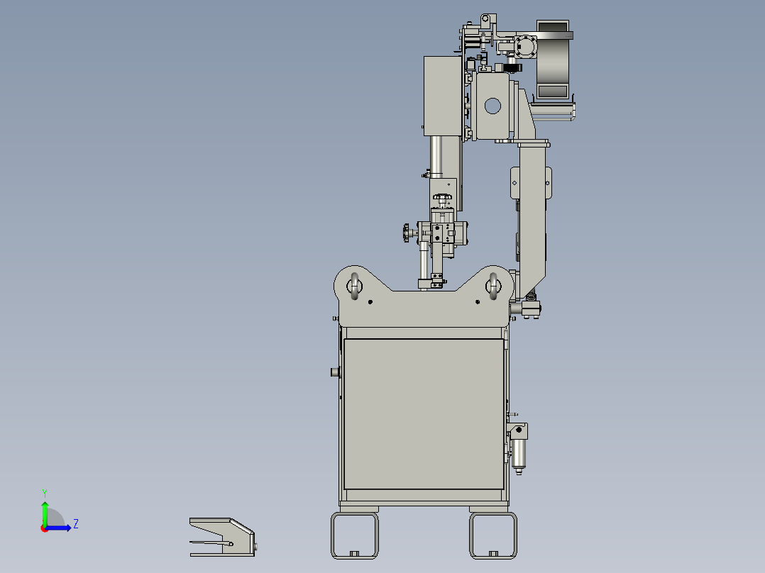 纵缝焊接专机模型MF100左视图