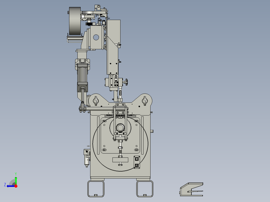 纵缝焊接专机模型MF100右视图