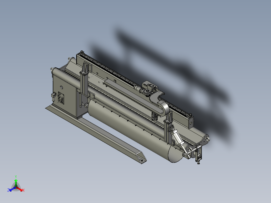 纵缝焊接专机模型MF100正等轴测图