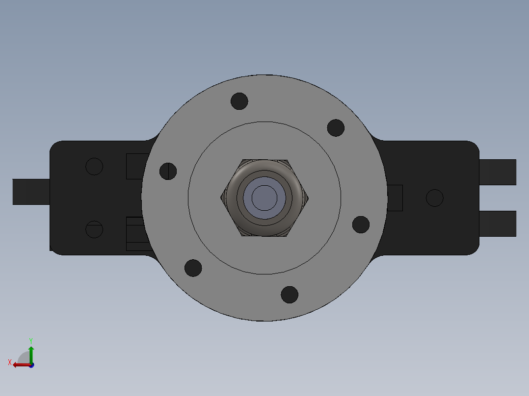 水下机器人夹持器后视图