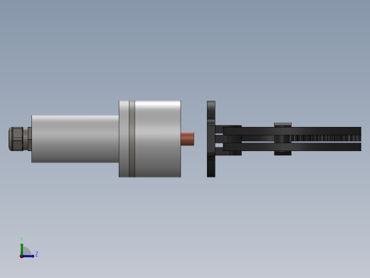 水下机器人夹持器左视缩略图