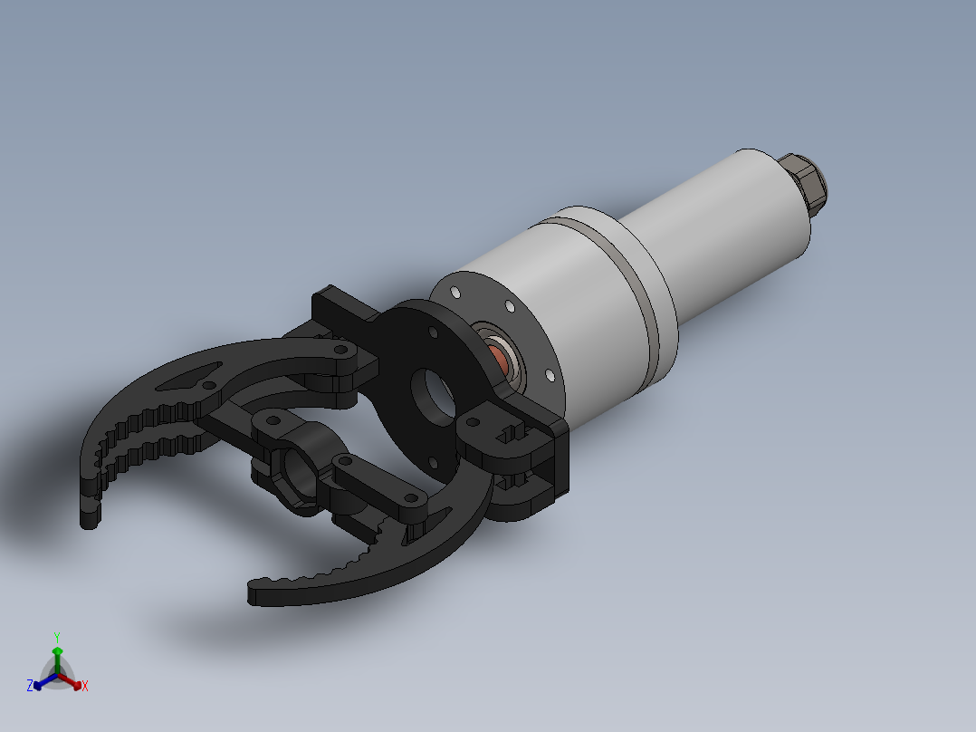 水下机器人夹持器正等轴测图