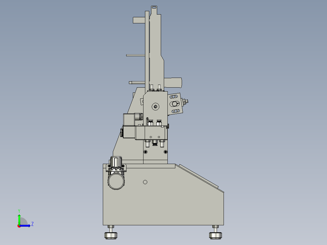 门锁寿命自动试验装置左视图