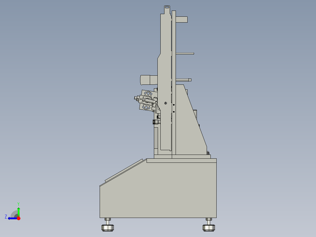 门锁寿命自动试验装置右视图