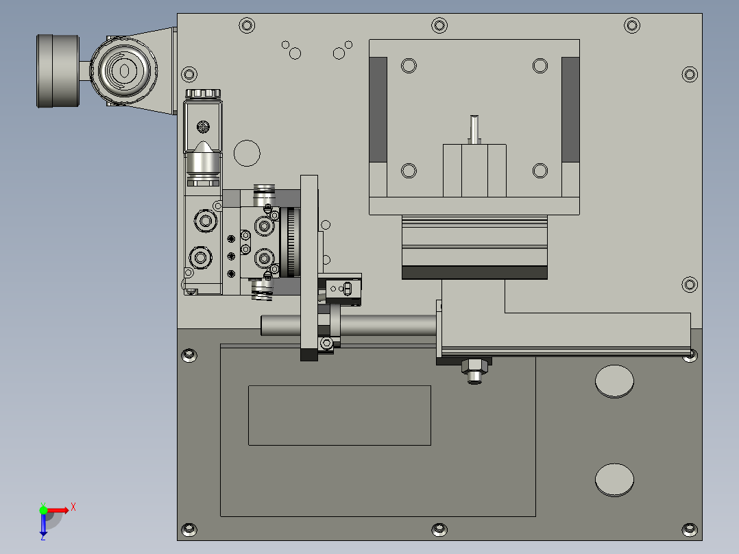 门锁寿命自动试验装置俯视图