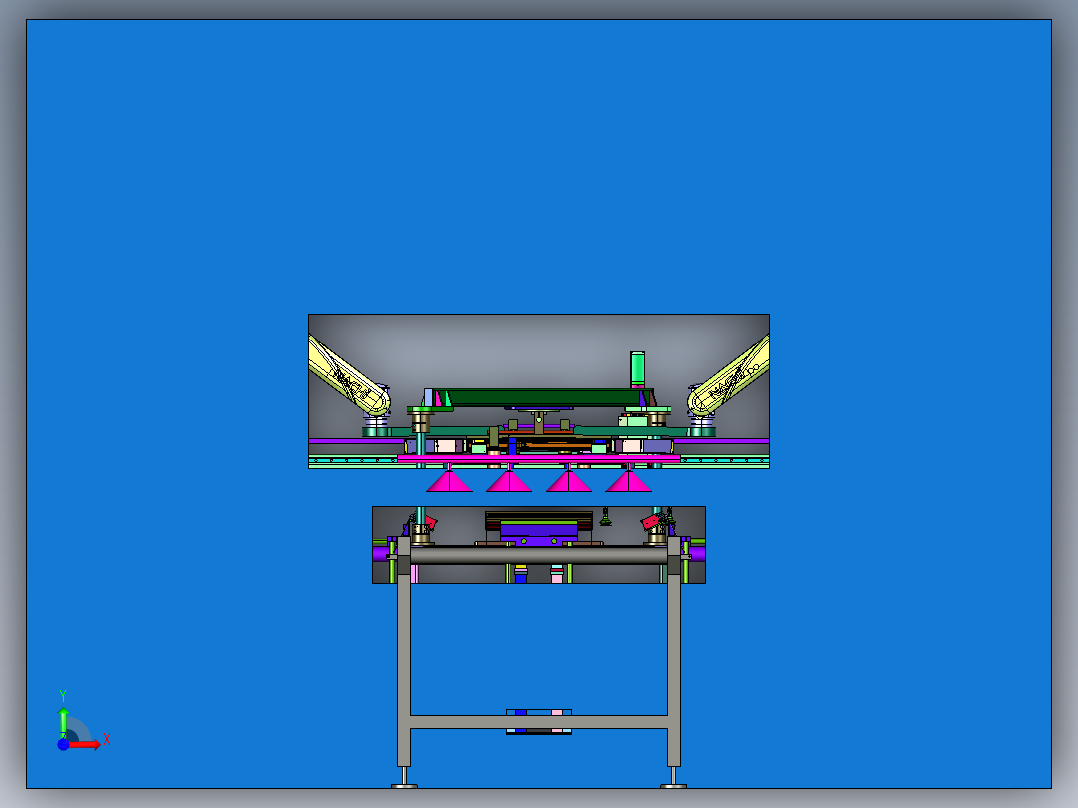 集成电路测试清洁装置前视图