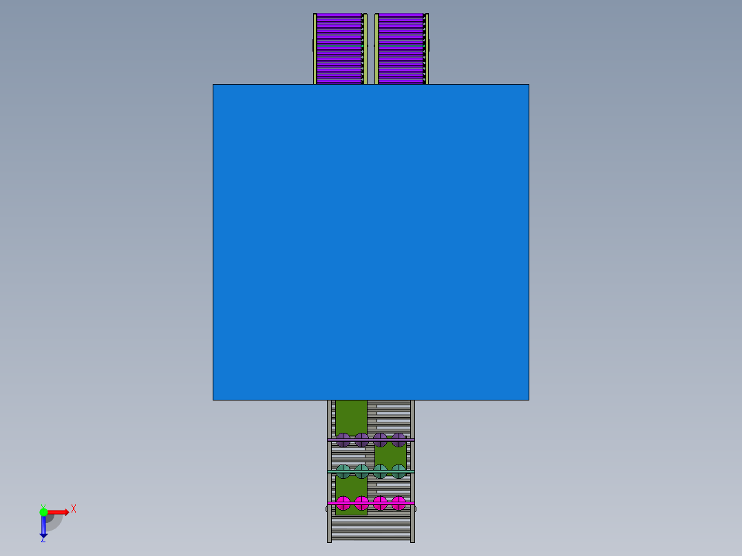 集成电路测试清洁装置俯视图