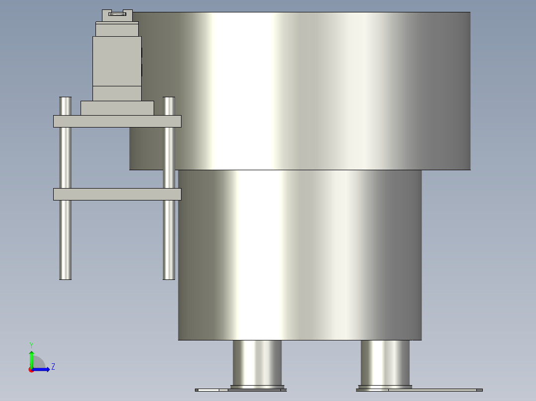 O型圈振动盘进料组件左视图