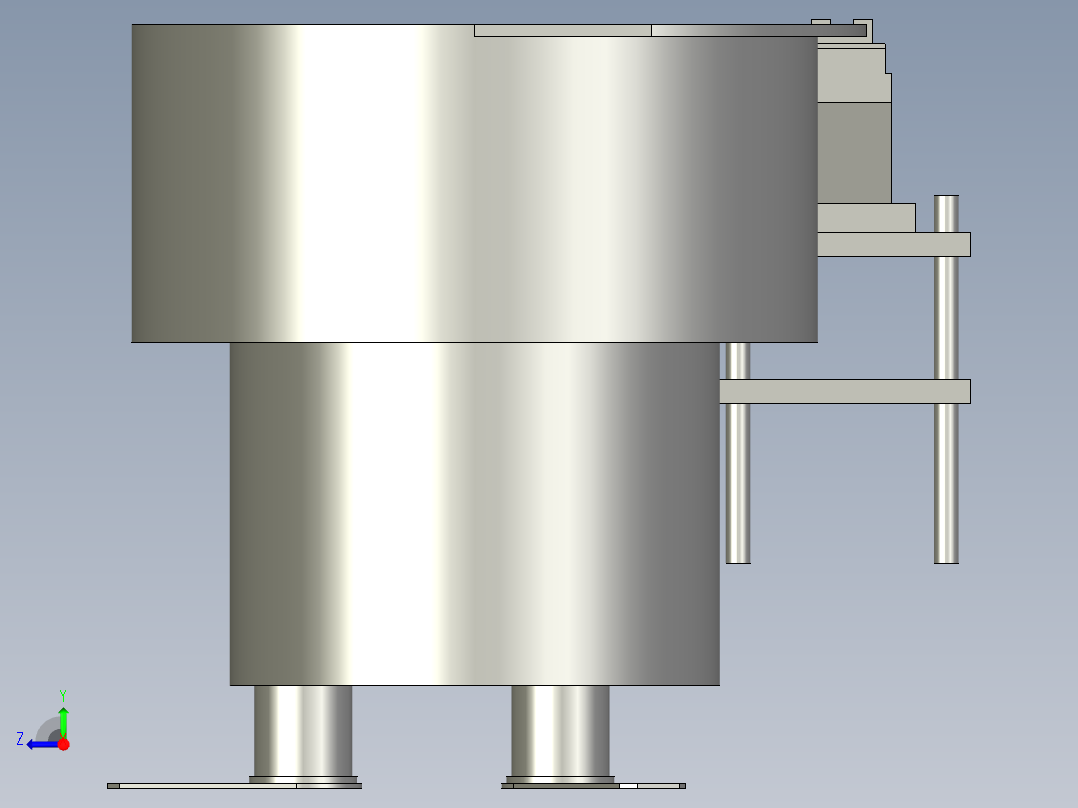O型圈振动盘进料组件右视图