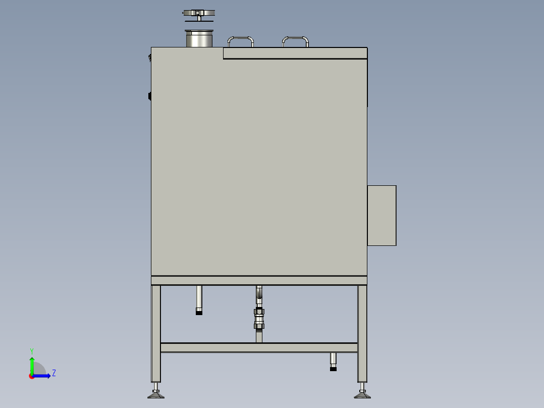 喷雾烟草车间超声波加湿机左视图