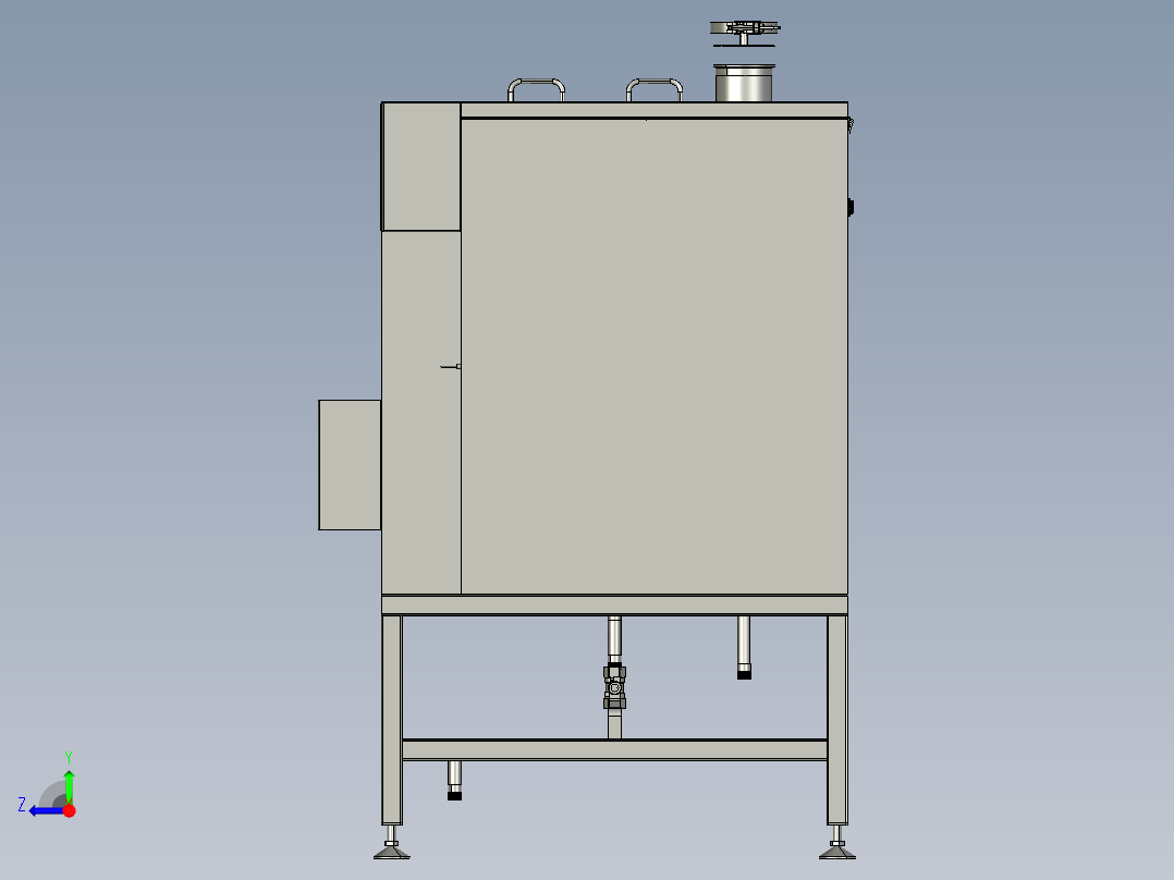 喷雾烟草车间超声波加湿机右视图