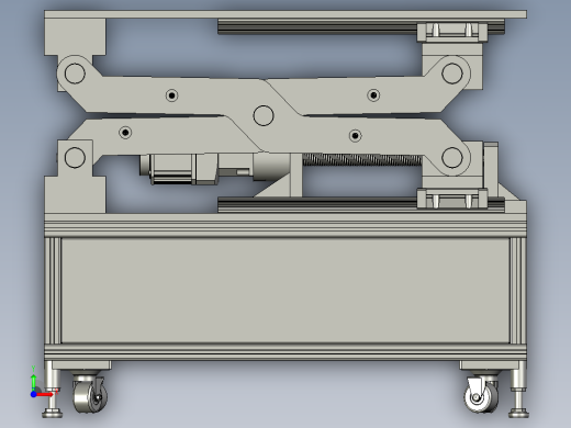 机械式匀速升降台前视缩略图