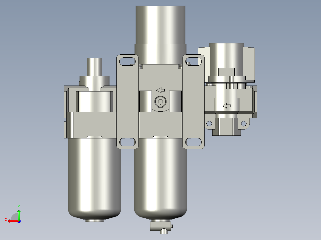 三联件-AC30-116-27-3后视图