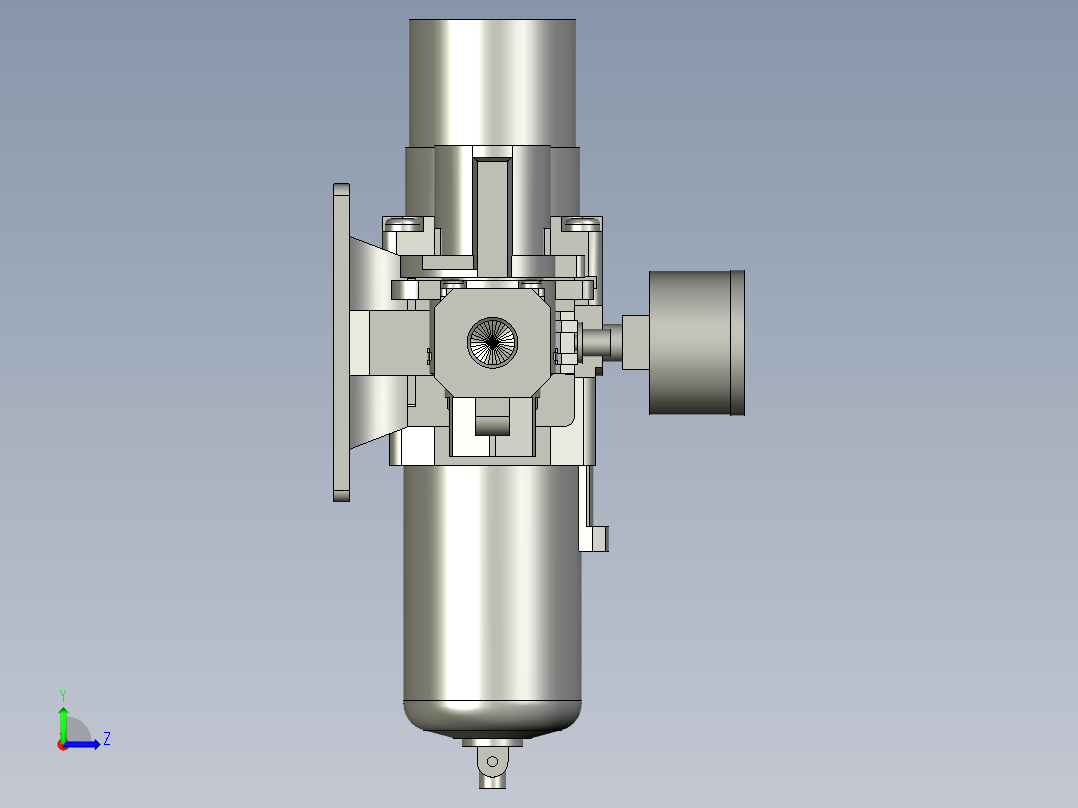 三联件-AC30-116-27-3左视图