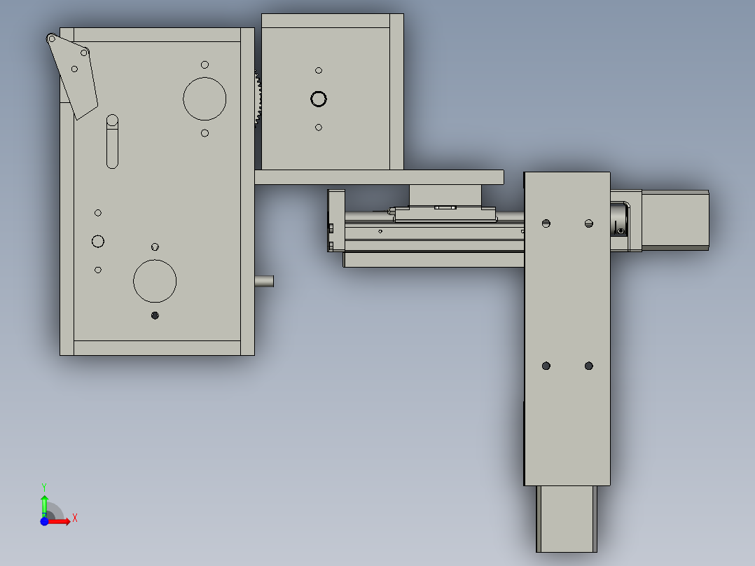 柔性自动打磨砂带机前视图