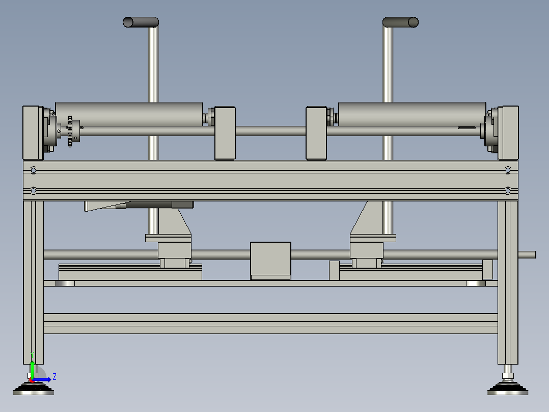 充电接口检测自动化设备设计-assy-前段滚筒线-V1左视图
