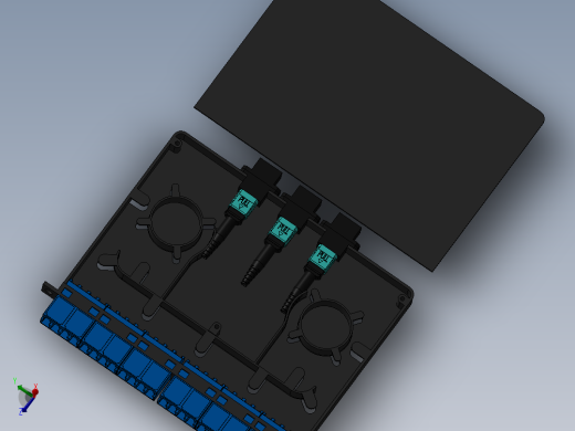 MPO接线盒 24芯塑料接线盒