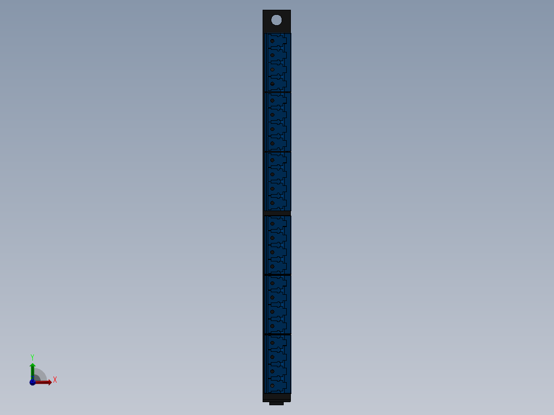 MPO接线盒 24芯塑料接线盒前视图