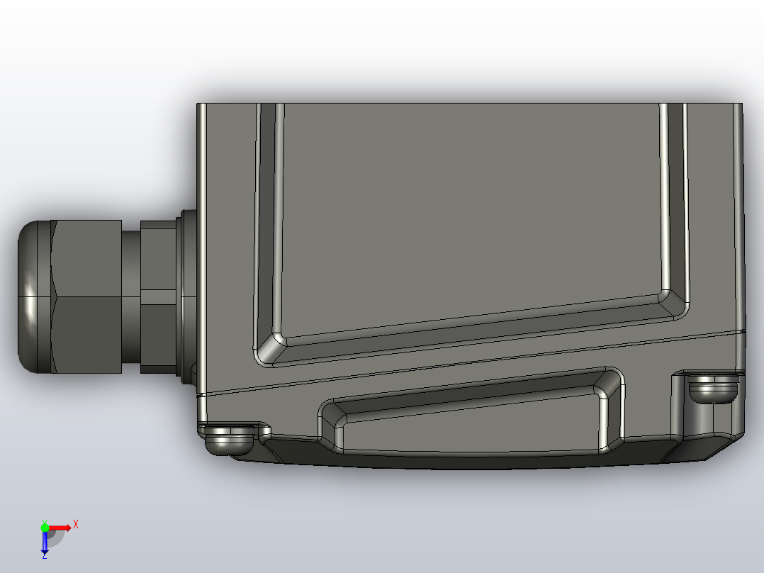 电磁制动减速电机B370V01-L-3～25俯视图