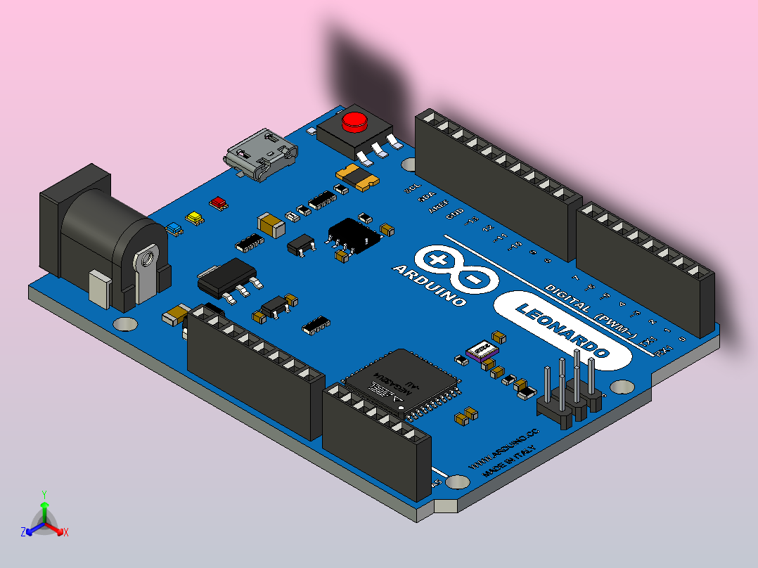 微控制器正等轴测图