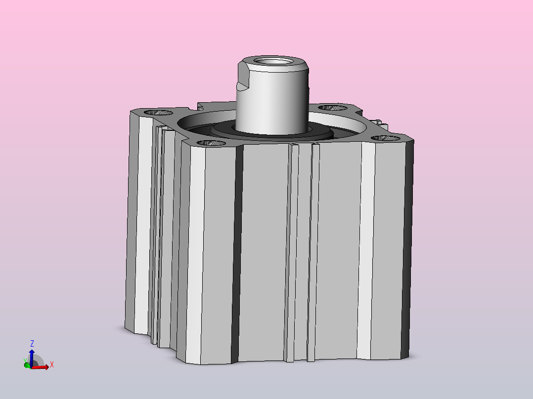 气缸CQ2A50-30D主视图