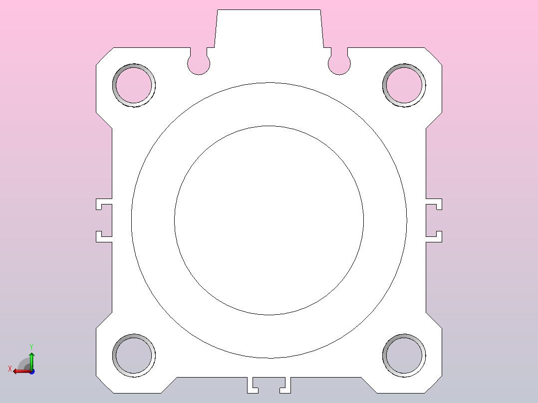 气缸CQ2A50-30D后视图
