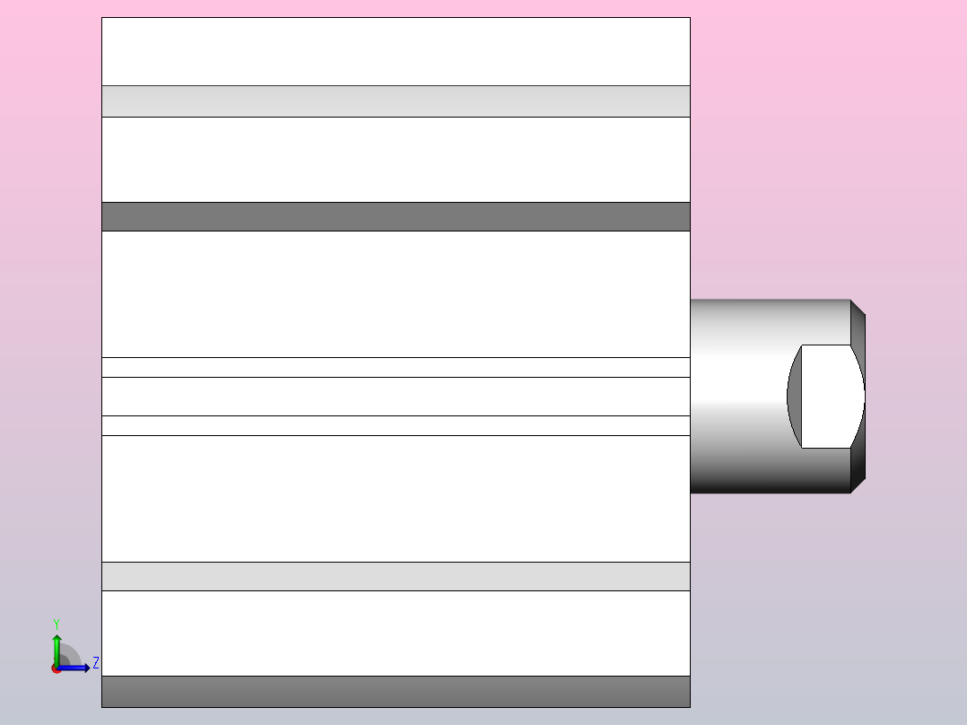 气缸CQ2A50-30D左视图