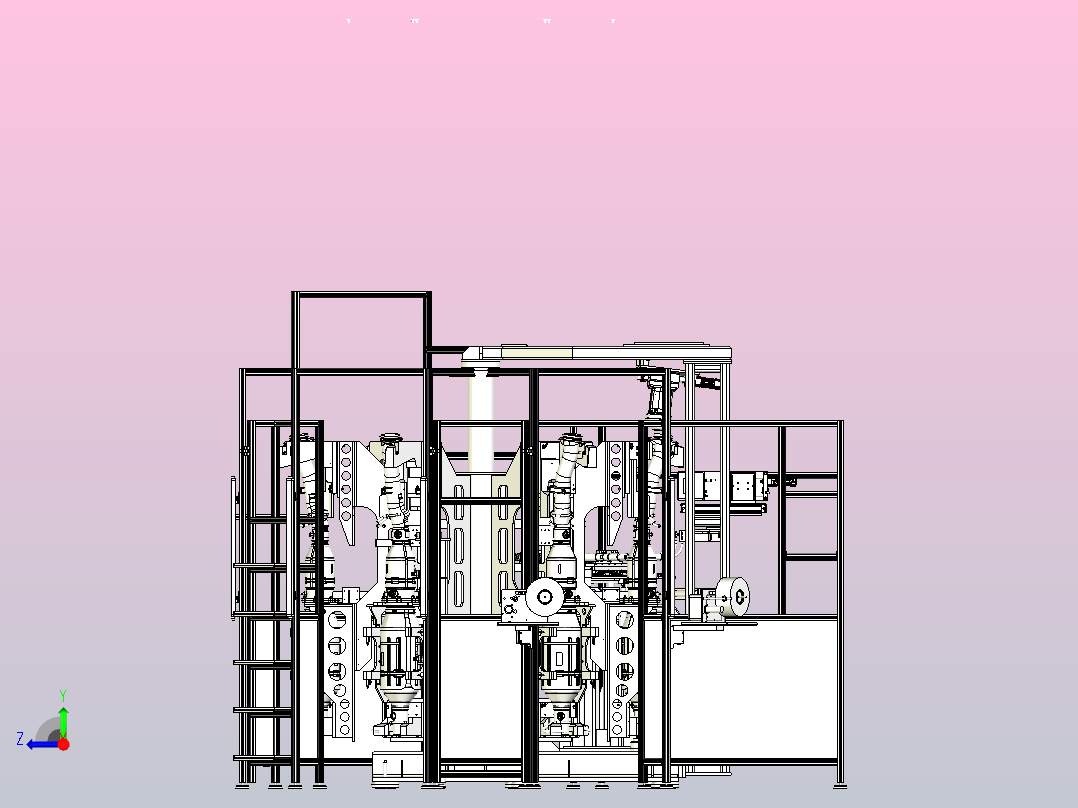 多工位组装设备右视图