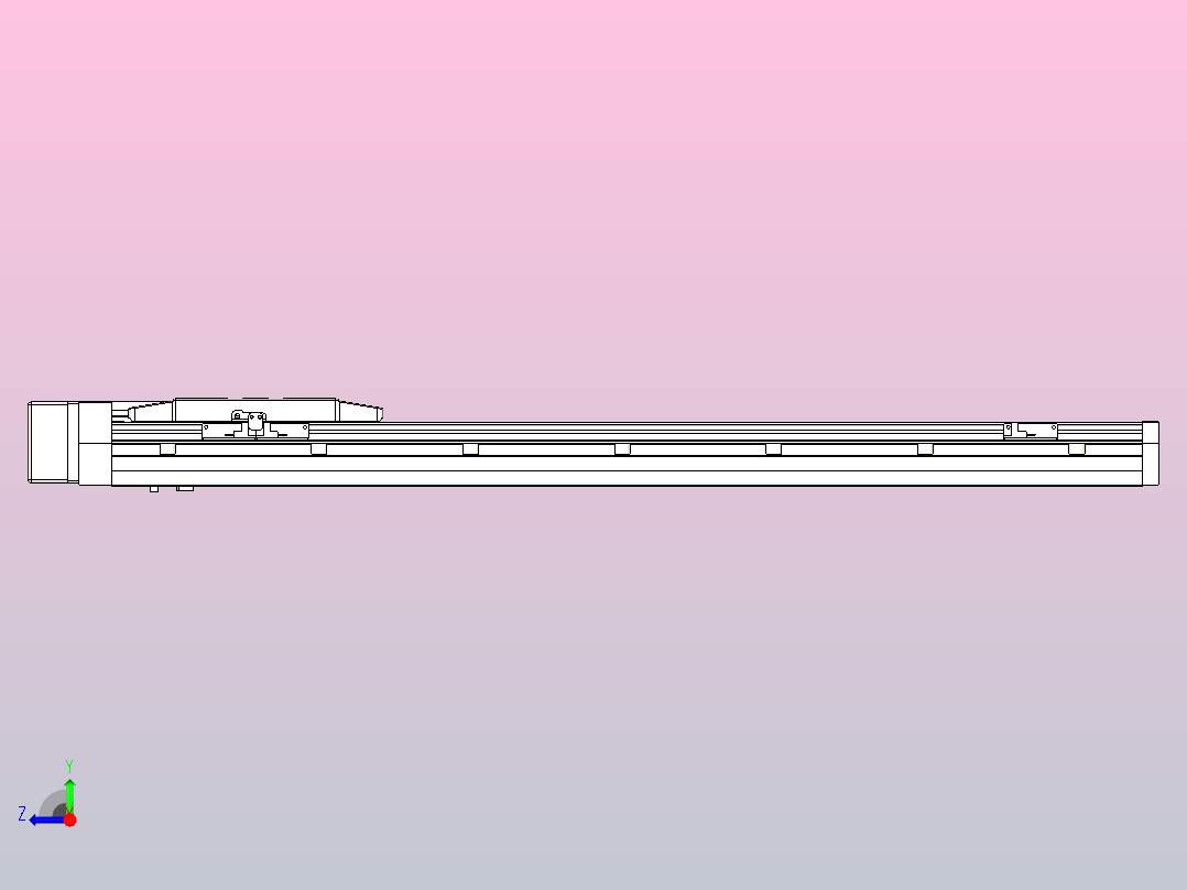 滚珠丝杠直线轴内置导轨TPA-GCR-170-2510C-L750-MR-M75-N3右视图
