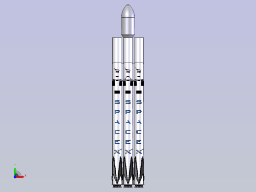 SpaceX猎鹰重型太空火箭 STP前视缩略图