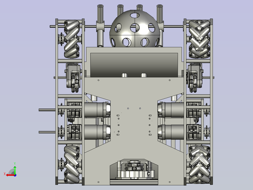 机器人NEXTBOT解码CAD（#23501，来自巴西）后视图