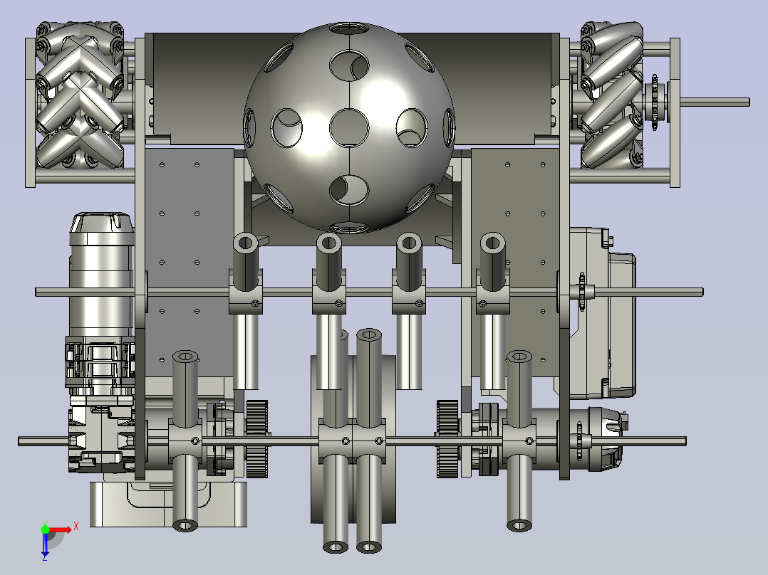 机器人NEXTBOT解码CAD（#23501，来自巴西）俯视图