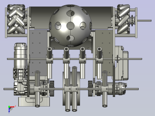 机器人NEXTBOT解码CAD（#23501，来自巴西）俯视缩略图