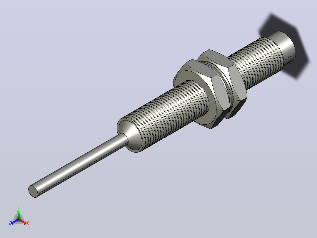 接近开关传感器ZJG28-2-M8-N-C主视图