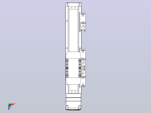 滚珠丝杠直线轴内置导轨TPA-GCR-40-1210C-L100-MP-M10-N3俯视缩略图