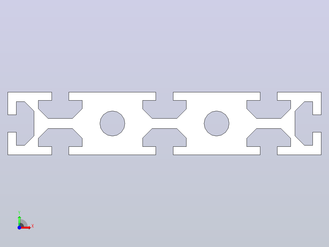 澳宏铝型材_工业铝型材30150重型欧标前视图