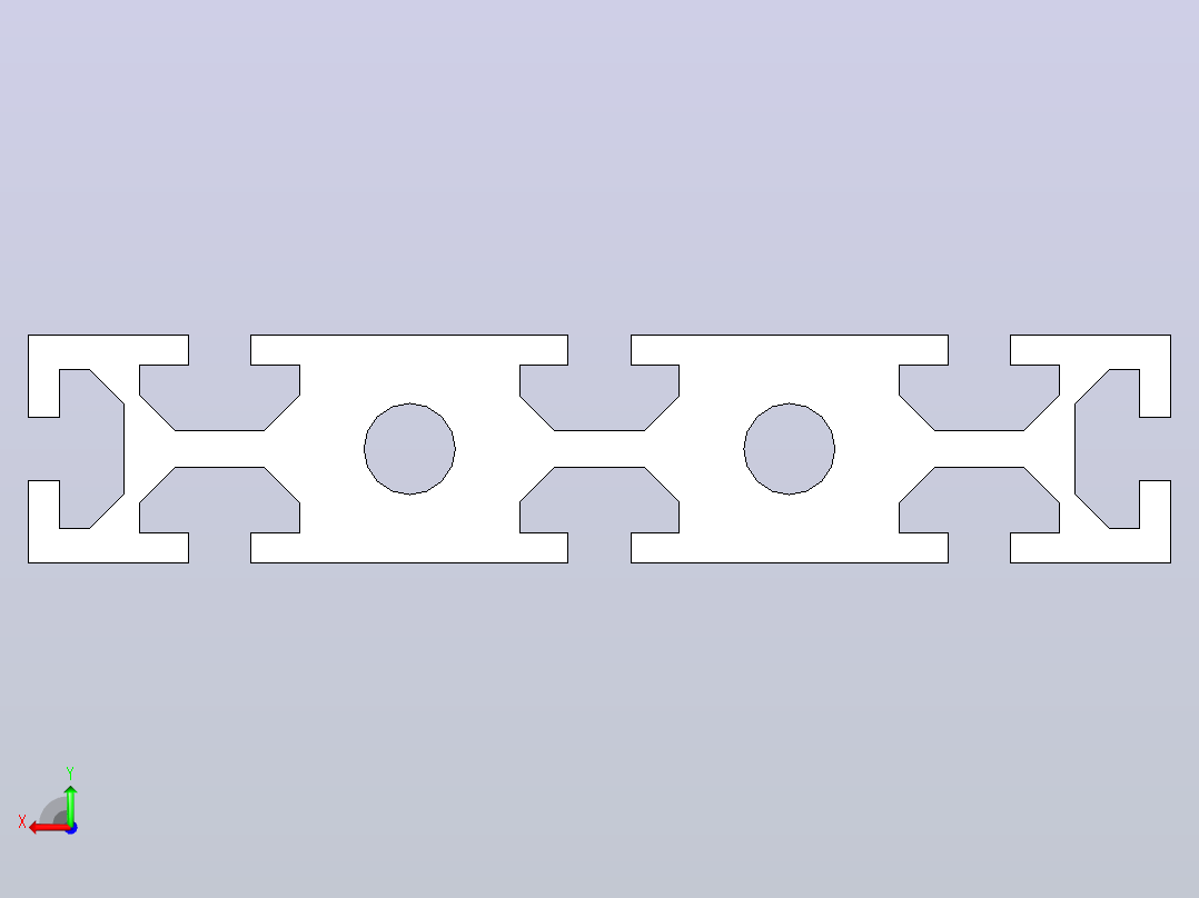 澳宏铝型材_工业铝型材30150重型欧标后视图
