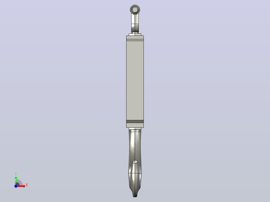 国标GB旋转式索具螺旋扣_CU型M10-240前视图