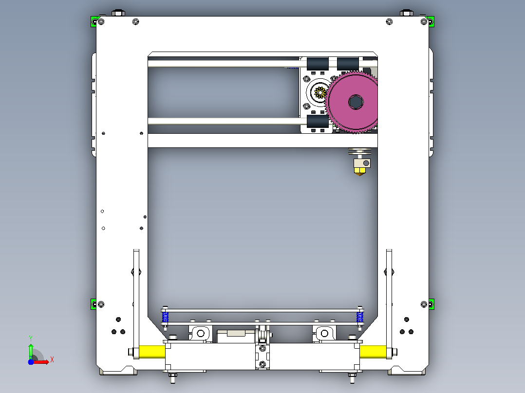 3D打印机模型-拉各斯 i3.2 LASERCUT前视图