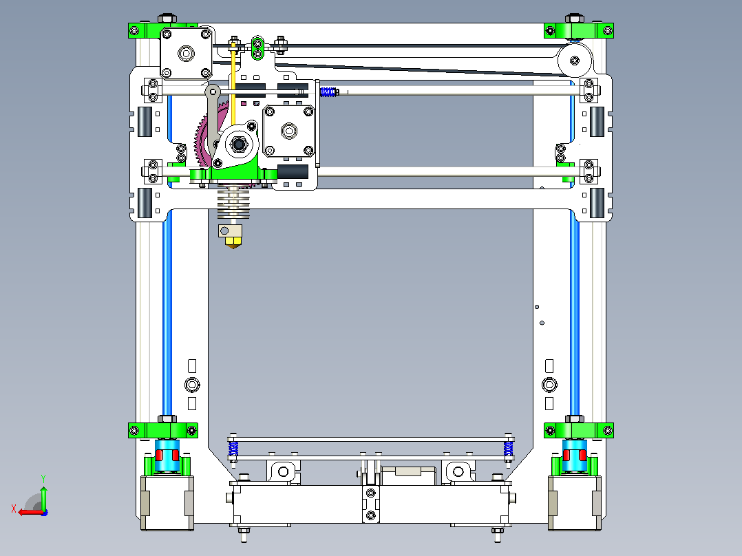 3D打印机模型-拉各斯 i3.2 LASERCUT后视图