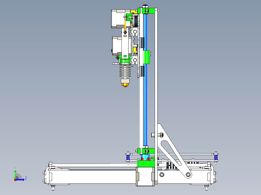 3D打印机模型-拉各斯 i3.2 LASERCUT左视图
