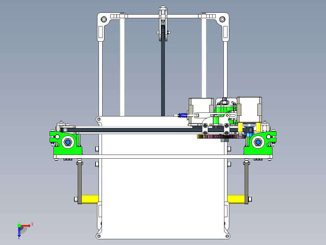 3D打印机模型-拉各斯 i3.2 LASERCUT俯视图