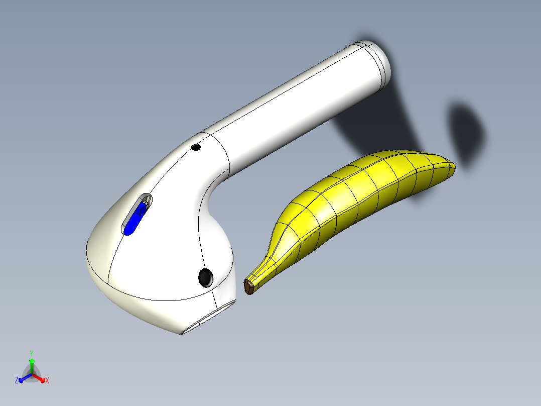 10英寸蓝牙AirPods 3D打印主视图