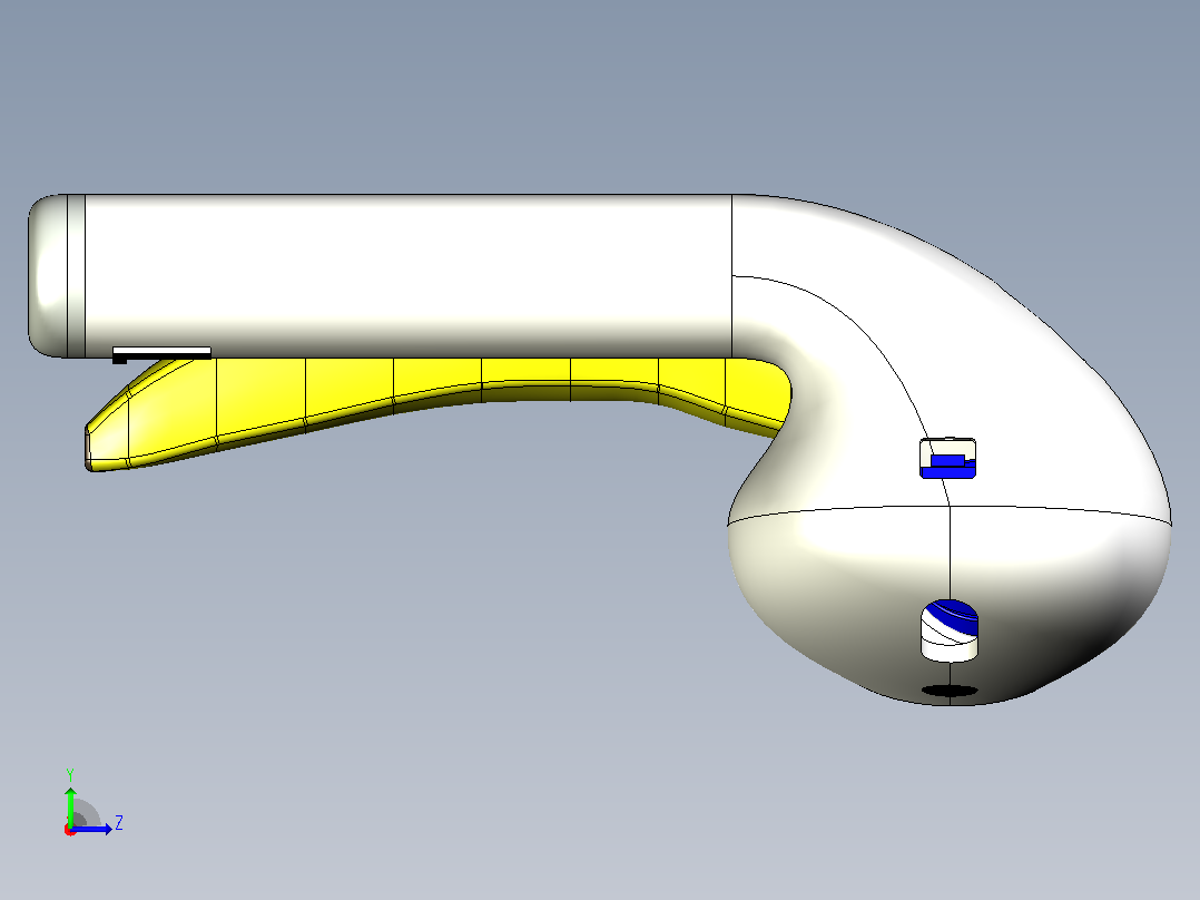10英寸蓝牙AirPods 3D打印左视图